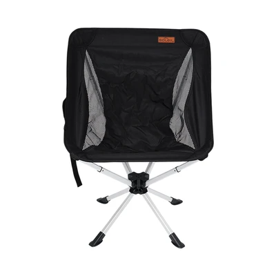 Gambar Soleil Kursi Lipat Fabric Swivel - Hitam