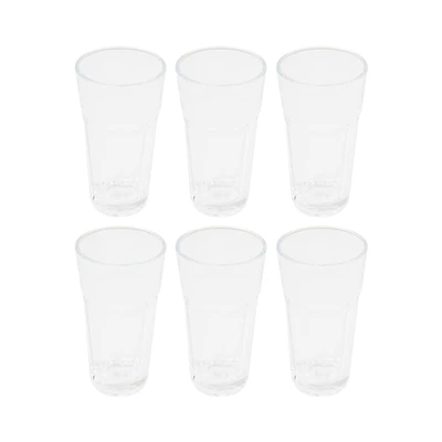 Gambar Culinart Gelas Kaca Stackable Wave 375 ml Set 6 pcs Transparan