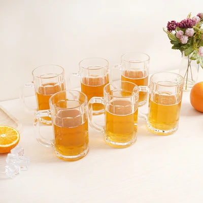 Gambar Culinart Gelas Bir Kaca 380 ml Set 6 Pcs Transparan