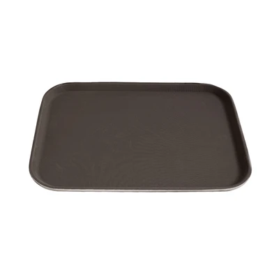 Gambar Culinart Nampan Saji Plastik Antiskid Rectangle 41.5x30.5 cm - Cokelat