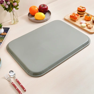 Gambar Culinart Nampan Saji Plastik Antiskid Rectangle 38x51.5 cm - Cokelat