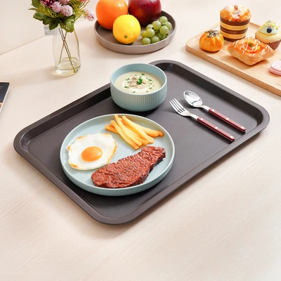 Gambar Culinart Nampan Saji Plastik 44x32 cm - Cokelat