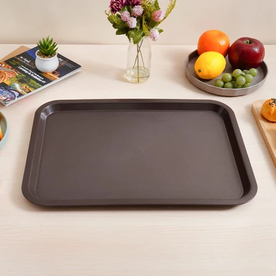 Gambar Culinart Nampan Saji Plastik 44x32 cm - Cokelat