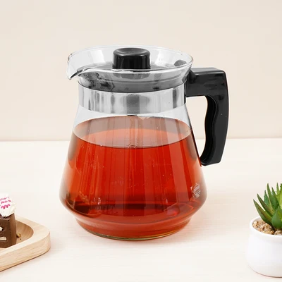 Gambar Culinart Teko & Cangkir Kaca 1.5 Liter Set 5 pcs - Hitam