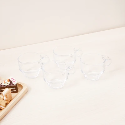 Gambar Culinart Teko & Cangkir Kaca 1.5 Liter Set 5 pcs - Hitam