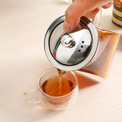 Gambar Culinart Teko Teh Kaca Borosilikat Square 550 ml Transparan
