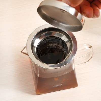 Gambar Culinart Teko Teh Kaca Borosilikat Square 550 ml Transparan
