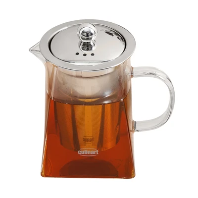 Gambar Culinart Teko Teh Kaca Borosilikat Square 550 ml Transparan