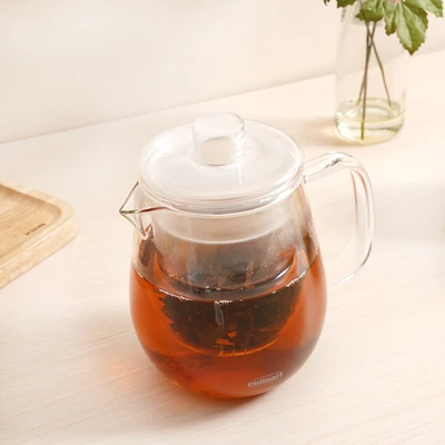 Gambar Culinart Teko Teh Kaca Borosilikat Round 600 ml Transparan
