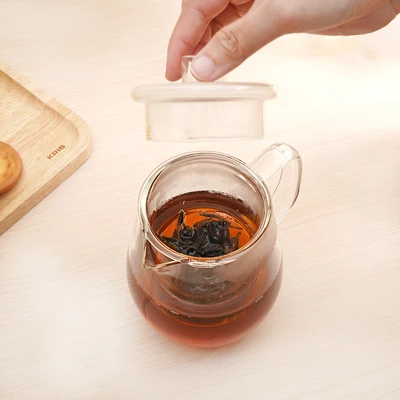 Gambar Culinart Teko Teh Kaca Borosilikat Round 600 ml Transparan