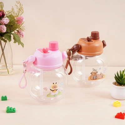 Gambar Ataru Botol Minum Tritan Capybara 800 ml - Pink