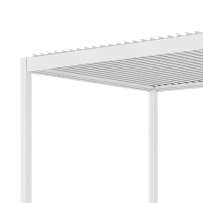 Gambar Soleil Pergola Atap Kanopi Aluminium 397x297x250 Meter - Putih
