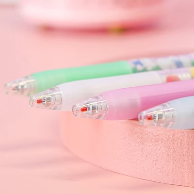 Gambar Joytop 0.5 Mm Pulpen Gel Hitam Clip Plastik Cotton Dog