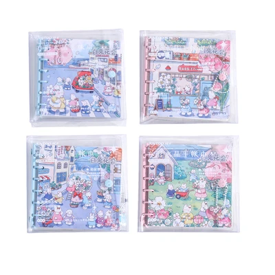 Gambar Joytop Notebook Loose Leaf White Rabbit Flower Random