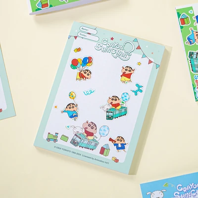 Gambar Joytop Notepad A6 Crayon Shinchan Happy Day Random