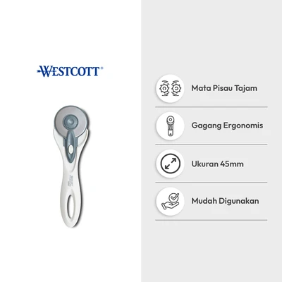 Gambar Westcott Alat Pemotong Rotary Titanium 4.5 cm - Putih
