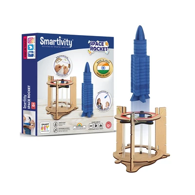 Gambar Smartivity Space Rocket - Cokelat/biru