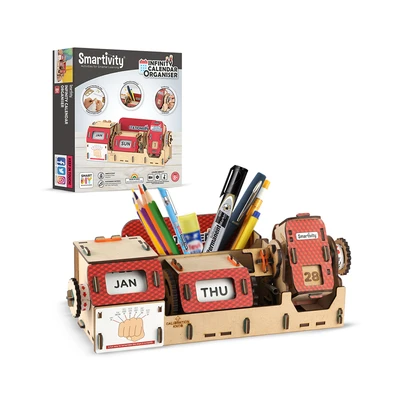 Gambar Smartivity Infinity Calendar Organiser  - Cokelat/merah