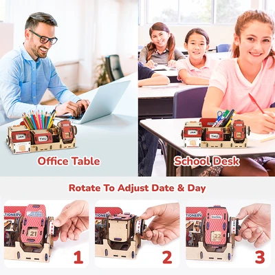 Gambar Smartivity Infinity Calendar Organiser  - Cokelat/merah