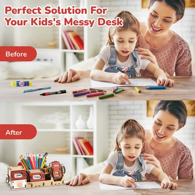 Gambar Smartivity Infinity Calendar Organiser  - Cokelat/merah