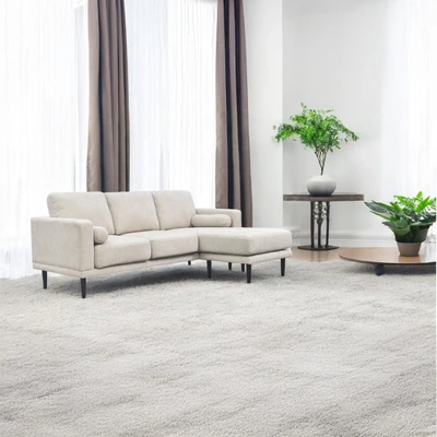 Gambar Nordia Neo Arroyo Sofa L Corner Fabric Kanan - Putih Ivory