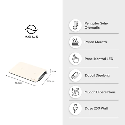 Gambar Kels Walden Alas Pemanas Rectangle - Krem