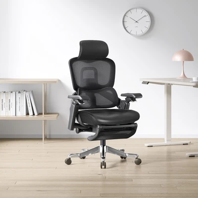Gambar Sevati Ushimo Kursi Kantor Sandaran Tinggi - Hitam