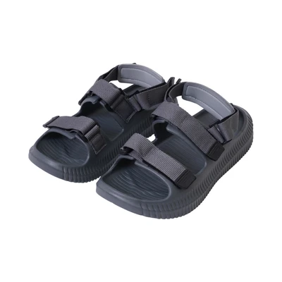 Gambar Ataru Sandal Pria Double Strap Adjustable Ukuran 43 - Abu-Abu