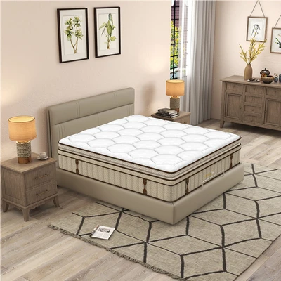 Gambar Informa Sleep 200x200x42 cm Titanium Ortho Sleep Kasur Foam Pocket Springbed - Cokelat