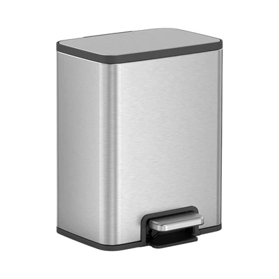 Gambar Eko Marina Tempat Sampah Pedal Stainless Steel 11 Liter - Silver