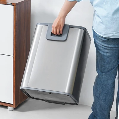 Gambar Eko Marina Tempat Sampah Pedal Stainless Steel 20 Liter - Silver