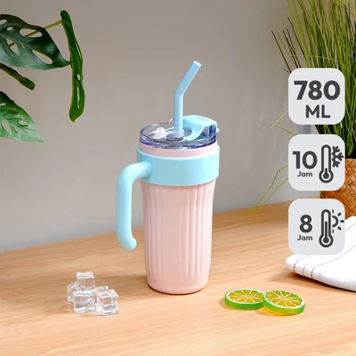 Gambar Appetite Ally Botol Vacuum Flask Stainless Steel 780 ml - Pink