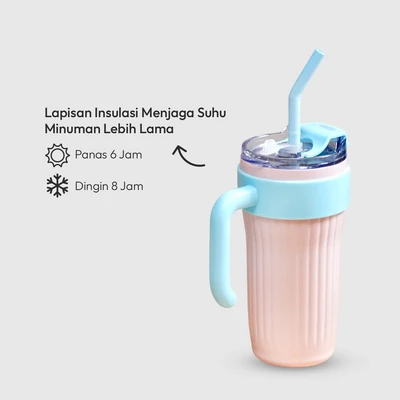 Gambar Appetite Ally Botol Vacuum Flask Stainless Steel 780 ml - Pink
