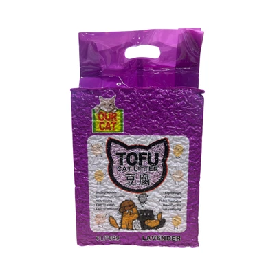 Gambar Our Cat Tofu Pasir Kucing Lavender 6 Liter - Ungu