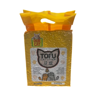 Gambar Our Cat Tofu Pasir Kucing Coffee 6 Liter - Kuning