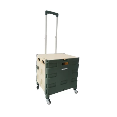 Gambar Maxbuilt Troli Lipat Portable 25 kg Dengan 4 Roda - Hijau