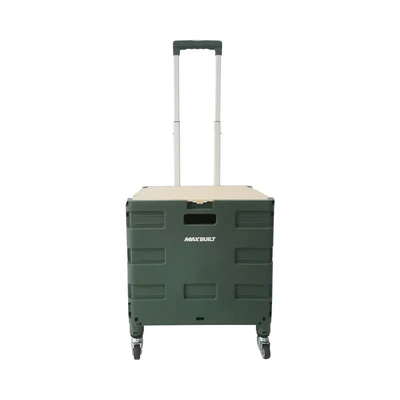 Gambar Maxbuilt Troli Lipat Portable 25 kg Dengan 4 Roda - Hijau