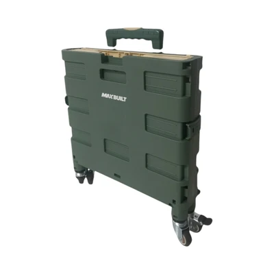 Gambar Maxbuilt Troli Lipat Portable 25 kg Dengan 4 Roda - Hijau