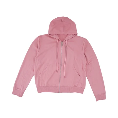 Gambar Ataru Jaket Hoodie Crop All Size - Dusty Pink