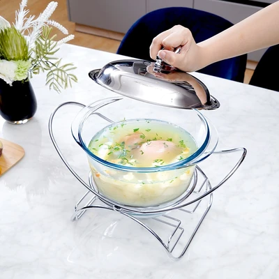 Gambar Culinart Nerinko Penghangat Makanan Round 4 Liter Transparan