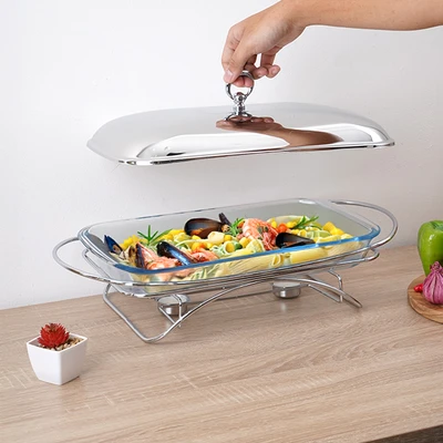 Gambar Culinart Nerinko Penghangat Makanan Rectangle 3 Liter - Silver