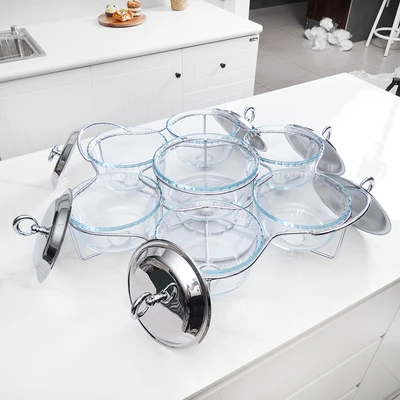 Gambar Culinart Nerinko Penghangat Makanan Putar Set 7 pcs - Silver