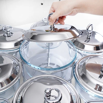 Gambar Culinart Nerinko Penghangat Makanan Putar Set 7 pcs - Silver