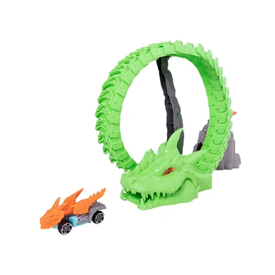 Gambar Top Gear Teamsterz Playset Beast Machines Dragon Destroyer & Mobil - Hijau