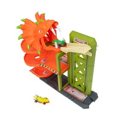 Gambar Top Gear Teamsterz Playset Beast Machines Snake Pit Garage & 2 Pcs Mobil - Mix