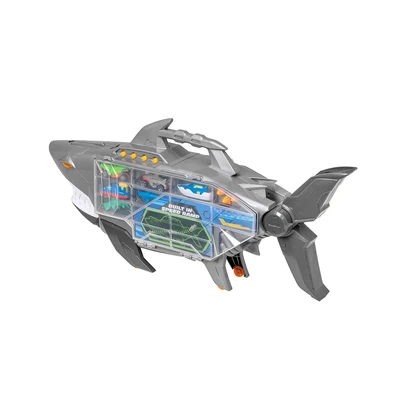 Gambar Top Gear Teamsterz Playset Beast Machine Robo Shark Transporter - Abu-abu