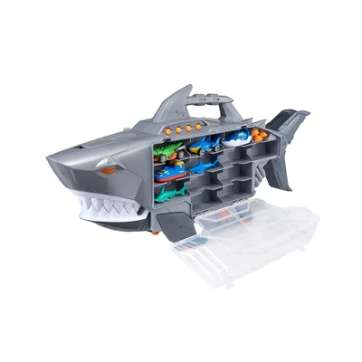 Gambar Top Gear Teamsterz Playset Beast Machine Robo Shark Transporter - Abu-abu