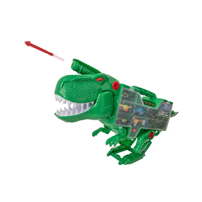 Gambar Top Gear Teamsterz Playset Beast Machine T-rex Transporter - Hijau