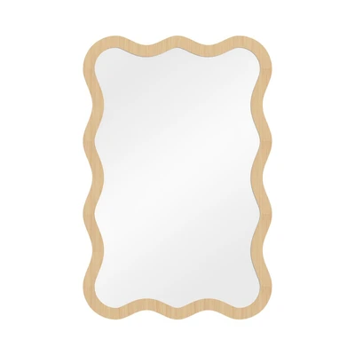 Gambar Informa Cermin Dinding Dekorasi Kayu 40x60 cm - Cokelat Natural