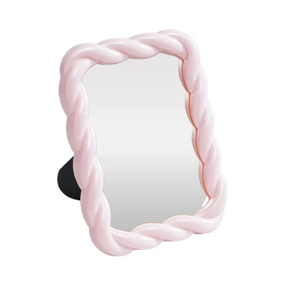 Gambar Informa Cermin Meja Plastik 13x2x18 cm - Pink